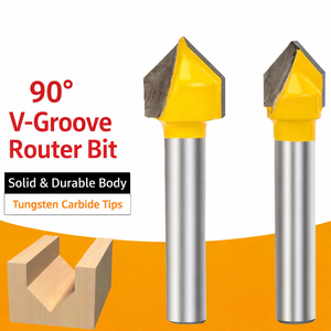 ACP Paneel Aluminium Composiet Frees 90 Graden V-Groef Bit AlTin Gecoate Carbide 2 Snijkanten OEM Aanpasbaar ACM Platen Frezen - Product Image 1