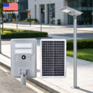 2023 IP65 imperméabilisent tout en un le réverbère mené solaire 100w réverbère intégré les réverbères solaires extérieurs - Product Image 1