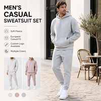 Conjunto Deportivo de Felpa Francesa para Hombre, Diseño Personalizado con Logotipo OEM ODM, Directo de Fábrica, de Alta Gama, Sostenible y Minimalista