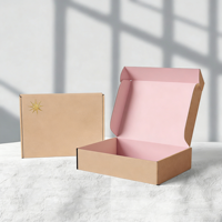 Boîtes d'expédition en carton ondulé mat recyclables avec logo personnalisé pour l'emballage de chaussettes et de vêtements