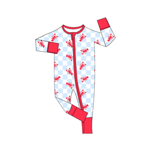 Précommande : Ensembles de pyjamas pour enfants à imprimé écrevisses, comprenant un sweat à capuche et un pantalon, et des pyjamas pour bébés, assortis pour frères, vêtements pour enfants - Product Image 2
