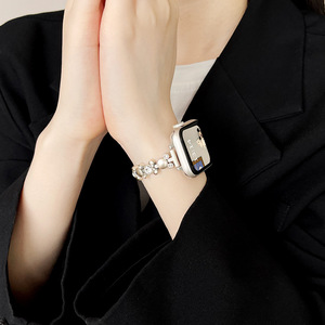 Women's fashion summer <strong>apple</strong> metal bracelet, suitable for iwatchs9/s10 strap ise2 <strong>s8</strong> s7 <strong>watch</strong> strap girls s6s5 bracelet - Product Image 2