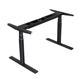 Soporte eléctrico ergonómico para escritorio, estructura de escritorio con 3 segmentos de columna de elevación para oficina o hogar - Product Image 5