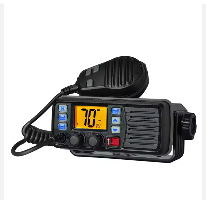 RS-507M Radio transceptor bidirecional VHF GPS para barco fixo Rádio marinho 25W de alta potência IP-67 à prova d'água à prova de poeira