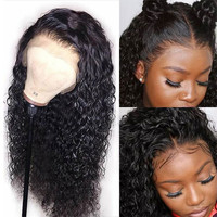 Perruque en dentelle frontale HD en cheveux humains vierges indiens bouclés crépus en gros, perruque en dentelle frontale complète transparente 360 pour femmes noires