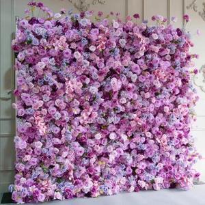 Muro de Flores Artificiales de Larga Duración y Resistentes a la Decoloración, 8 pies x 8 pies, Decoración de Fondo para Bodas, Fiestas y Recepciones - Product Image 3