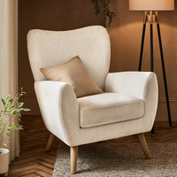 Nouveautés Chaise inclinable de salon en bois de loisirs en tissu de velours moderne et simple minimaliste pour le salon