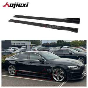 Minigonne laterali in fibra di carbonio stile MP di alta qualità per Audi B9 RS5 S5 <span class=keywords><strong>A5</strong></span> Sline <span class=keywords><strong>Sportback</strong></span> 2017-2019, splitter paraurti laterale in carbonio - Product Image 1