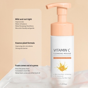 Nettoyant moussant pour le visage aux pores profonds avec vitamine C, lingettes nettoyantes, soin nettoyant en profondeur pour peaux grasses - Product Image 2