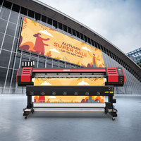 Impresora de Gran Formato para Lona y Vinilo de 1.8m con Cabezal I3200/XP600, Cortadora Plotter para Vinilos Adhesivos, Impresión Eco Solvente de 6 pies
