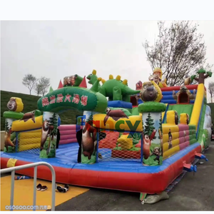 Comentario favorable Parque de atracciones para niños/saltar y tobogán Castillo hinchable/ciudad divertida inflable para niños - Product Image 4