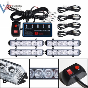 Đèn cảnh báo nhấp nháy gắn trên bề mặt xe cứu hộ, xe tuần tra, xe tải, đèn flash phía trước, đèn lưới tản nhiệt phía trước xe hơi - Product Image 2