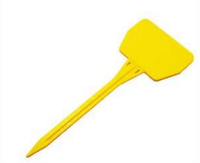 Étiquette RFID/NFC UHF miniature YIAN Yellow Leaf avec matériau PP imperméable/résistant aux intempéries, stockage de données sur 10 ans pour la gestion des plantes et des arbres