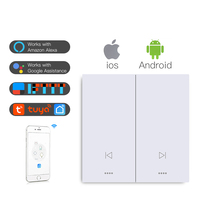 Meilleur interrupteur mural intelligent sans fil Alexa, interrupteur tactile intelligent WiFi avec application Smart Life Tuya, compatible Alexa et Google Home
