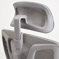 Mobilier moderne à dossier haut bon marché ordinateur inclinable pivotant réglable appuie-tête ergonomique chaise de bureau en maille de qualité avec roulettes