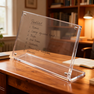 अनुकूलन योग्य आधुनिक चुंबकीय फ्रेम वाटरप्रूफ ऐक्रेलिक डिस्प्ले टेबलटॉप साइन के लिए आसान असेंबली एडजस्टेबल ऊंचाई कैफे - Product Image 4