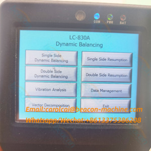 Mesin penyeimbang dinamis LC-830A untuk rotor mesin listrik instrumen penyeimbang dinamis - Product Image 5