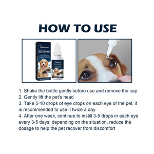 Gouttes pour les <span class=keywords><strong>yeux</strong></span> pour animaux de compagnie, formule apaisante, nettoie les taches de larmes pour chats et chiens - Product Image 6