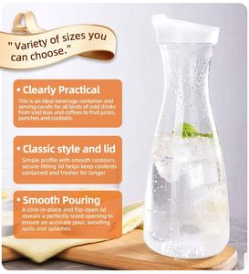 Factory Wholesale Restaurant Drinks Serving <b>Plastic</b> <b>Bottle</b> Jug Juice Water Pitcher - Product Image 3
