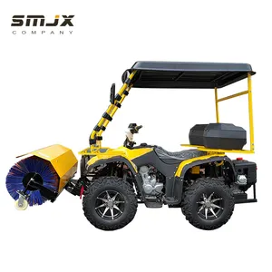 Electric Mini Skid Steer Loader Snowplow Equipment Snowblower Tractor Mounted Snowplow