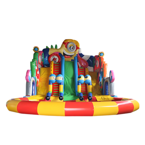 Lớn PVC Inflatable công viên nước Combo trẻ em sân chơi ngoài trời thiết bị mùa hè giật gân Pad thư bị trả lại Nhà trượt hồ bơi - Product Image 4