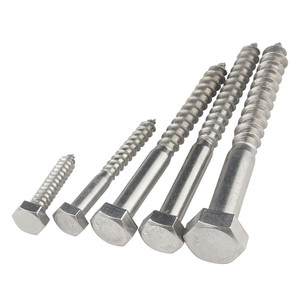 Pernos de madera hexagonal de cabeza pintada de acero inoxidable, tornillo autorroscante de madera con cabeza hexagonal de cubierta compuesta - Product Image 4