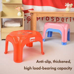 Cartoon Printed Thickened PP Kids Step <b>Stool</b> Household Heavy-Duty Stackable <b>Stool</b> with Anti-Slip Foot Pads & Smooth Round Edges - Product Image 5