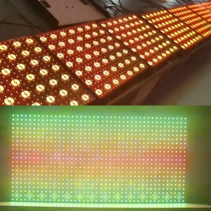 IP65 Vollfarb-7x7-Gold-Pixelmatrix-LED-Bühnenhintergrund mit DMX512-Steuerung, <span class=keywords><strong>200W</strong></span> Leistung, RGBW UV Pixel Display Board für Event-Bars - Product Image 3