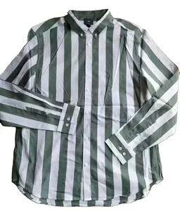 Coton Striped Surplus Leftover Overruns Branded t-shirts Men's Branded Clothes Garments Stock lot Clearance Overrun Sale Shirt