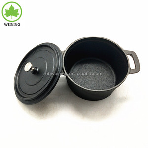 Poêle <span class=keywords><strong>en</strong></span> <span class=keywords><strong>fonte</strong></span> <span class=keywords><strong>personnalisable</strong></span> pour la cuisine à domicile Casserole à ragoût pré-assaisonnée à basse pression - Product Image 2