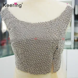 Thời Trang 2021 Keering Phụ Nữ Mới Nhất Western Party Rhinestone Đính Thân Áo Cưới WDP-004