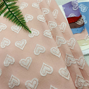 Tissu Jacquard en dentelle 3D de qualité supérieure pour filles, 100 % polyester, résistant à l'abrasion, poids moyen, à prix abordable - Product Image 2