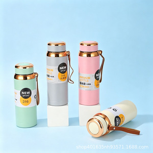 Bouteille d'eau isotherme sport en acier inoxydable SUS 316 grande capacité avec sangle pour les voyages en plein air et usage professionnel - Product Image 3