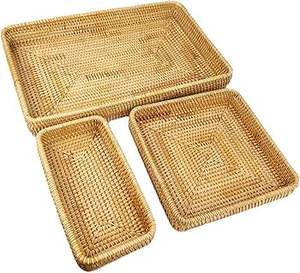 Premium Round Woven <b>Tray</b> Crafted from High-Quality Materials for Elegant Display and Easy Serving - Product Image 3