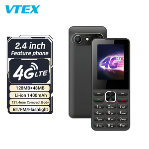 Teléfono Móvil 4G de 2.4 Pulgadas <span class=keywords><strong>para</strong></span> <span class=keywords><strong>Personas</strong></span> <span class=keywords><strong>Mayores</strong></span>, Batería de 1400 mAh, RAM de 48 MB, ROM de 128 MB, Radio FM, Linterna, Bluetooth, Teléfono Móvil Compacto y Resistente - Product Image 1