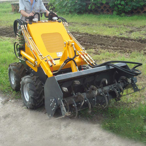 Mini <span class=keywords><strong>Dozer</strong></span> Blade Compact Tracked Stand-On Mini Skid Steer Loader untuk Dijual - Product Image 3
