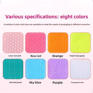 Sac d'emballage intérieur en polyéthylène recyclable de 0,5 mm d'épaisseur, antichoc, en forme de cœur <span class=keywords><strong>rose</strong></span> coloré, pour bijoux, cosmétiques, flacons de parfum - Product Image 5