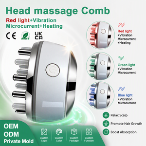 Dispositivo Eléctrico <span class=keywords><strong>de</strong></span> Belleza para el Cuero Cabelludo, Masajeador Portátil para el Crecimiento del Cabello, Alivia la Tensión del Cuero Cabelludo, Mejora la Circulación, Uso Doméstico, <span class=keywords><strong>Jade</strong></span> - Product Image 1