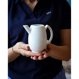 Théière ou sucrier Richard Ginori Nuvola, élégant ensemble de théière manuelle en céramique - Product Image 1