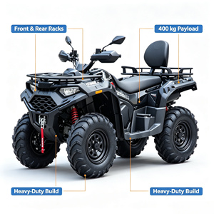 <span class=keywords><strong>Quad</strong></span> 4x4 tout-terrain à moteur Loncin 500cc, alimenté à l'essence, pour adultes, <span class=keywords><strong>prix</strong></span> <span class=keywords><strong>d</strong></span>'usine, OEM, vitesse maximale de 100 km/h, vente en gros - Product Image 4