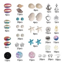 Kit de Breloques Coquillages Personnalisées Thème Océan – Conception Sur Mesure OEM ODM Marque Privée – Emballage Prêt-à-Poser pour Vente au Détail – Ensemble de Bijoux en Gros