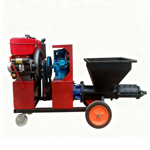 Mortier 12HP mélangeant la machine de pulvérisation de <span class=keywords><strong>ciment</strong></span> de rendu de plâtrage de mur de criblage de pompage - Product Image 2