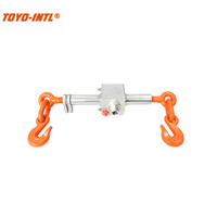 Toyo-Intl DRLA Type OEM personnalisable, tendeur à cliquet forgé 1/2'' - 5/8'', double crochet, chaîne de sécurité à déclenchement rapide