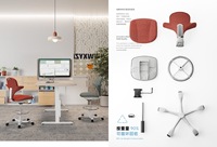 Chaise de travail ergonomique pivotante à hauteur réglable, Nouveauté 2026 pour comptoir de bar, bureau, salon et espace public