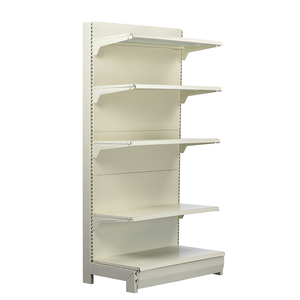 Estantes de mercado de acero blanco personalizados de fábrica Estante de exhibición de color personalizado de góndola <span class=keywords><strong>para</strong></span> uso en tienda <span class=keywords><strong>para</strong></span> <span class=keywords><strong>minimarket</strong></span> - Product Image 4