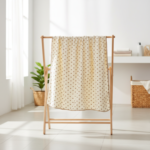 Couverture Bébé Douce en Coton Crêpe Minky à Pois Double <span class=keywords><strong>Couche</strong></span> Apaisante pour Nouveau-né, Vente en Gros Directe Usine, Motif Personnalisé - Product Image 3