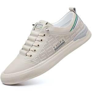 Y3OPA Zapatillas perforadas transpirables para hombre, suela de goma de tacón bajo, entresuela de EVA, zapatos informales para caminar - Product Image 5