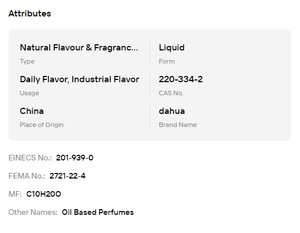 ISO E Super Amber Woody Fragrance Chemical de Haute Pureté 99% CAS 54464-57-2, Matière Première Aromatique Longue Durée pour la Fabrication de Parfums de Luxe - Product Image 6