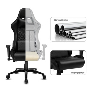 Silas-Silla de carreras para jugadores con luz led rgb, silla de juegos con almohada, altura ajustable, fabricante de China - Product Image 5