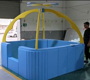Promotion : Piscine à balles et bac à sable en PE pour intérieur/extérieur, avec toboggan en plastique pour parcs de trampolines, idéal pour les fêtes d'anniversaire des enfants et les aires de jeux souples - Parfait pour les événements et les jardins. - Product Image 1
